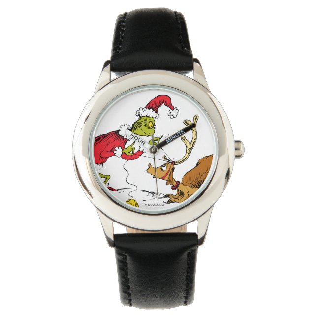 Reloj De Pulsera El Grinch Prepara a Max el Reno (Anverso)