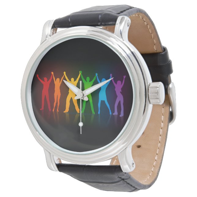 Reloj De Pulsera El grupo de gente de SlipperyJoe tomándose las man (Angular)