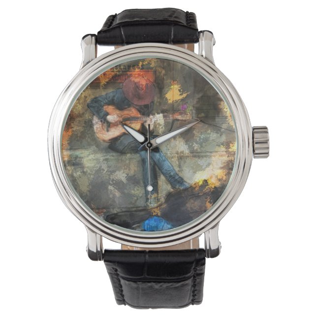 Reloj De Pulsera El guitarrista (Anverso)