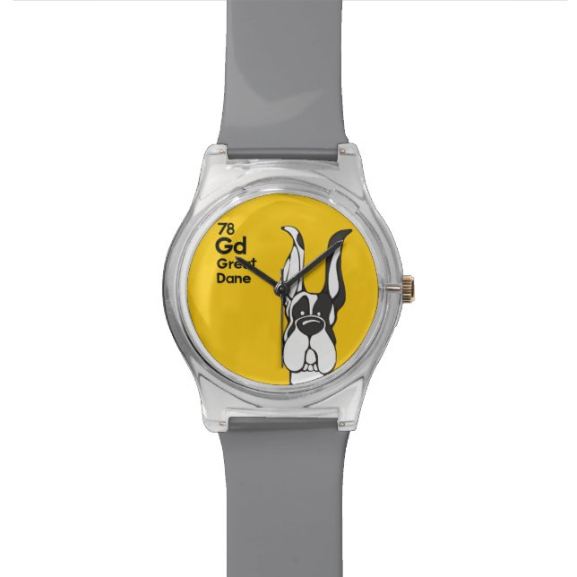 Reloj De Pulsera El Harlequin great dane cosechó los oídos - la (De cerca)