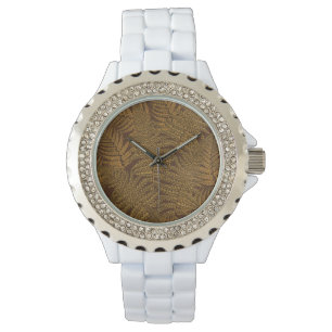 Reloj De Pulsera El helecho otoñal en marrón