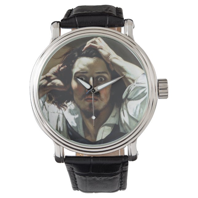 Reloj De Pulsera El hombre desesperado por Gustave Courbet (Anverso)