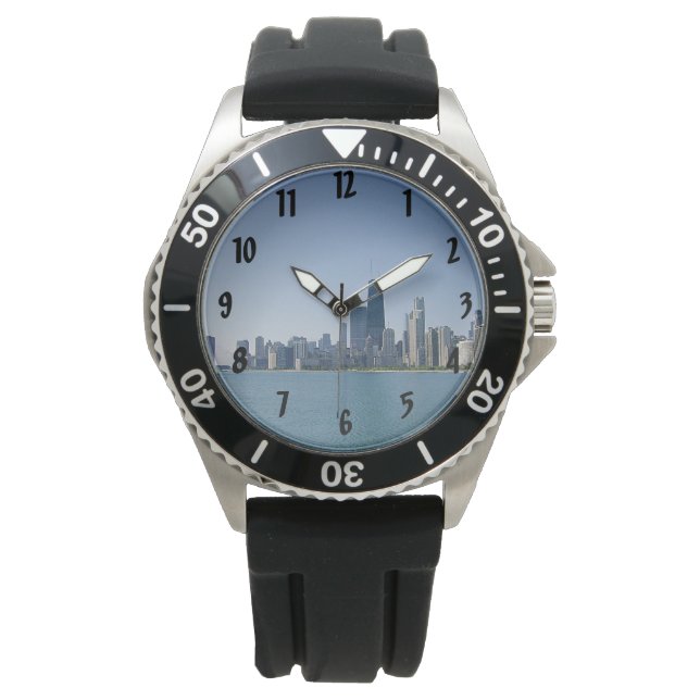 Reloj De Pulsera El horizonte de Chicago (Anverso)