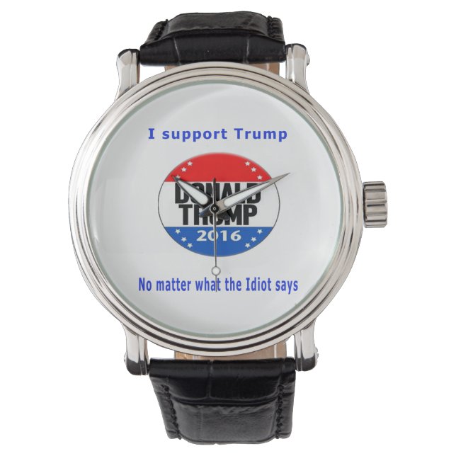 Reloj De Pulsera El humor de Donald Trump (Anverso)