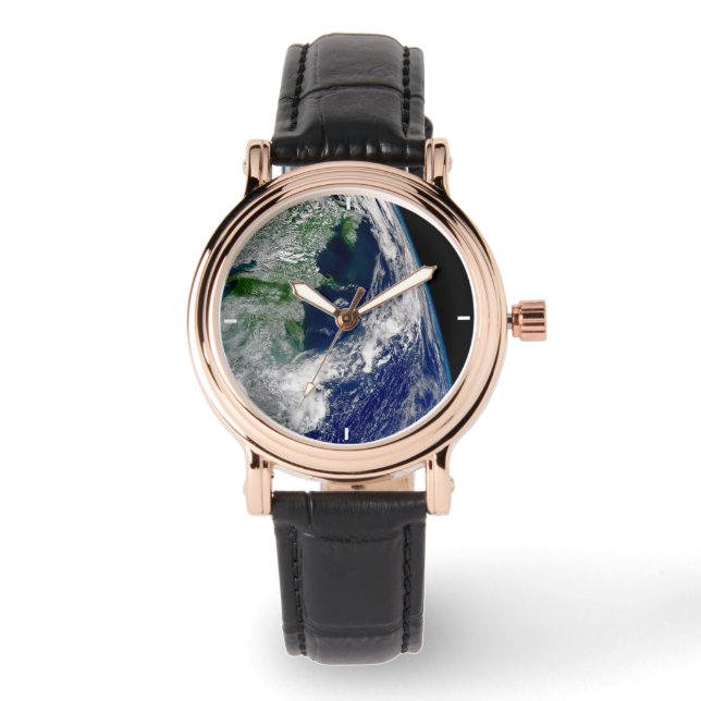 Reloj De Pulsera El Huracán Frances En Una Tierra Parcial. (Anverso)