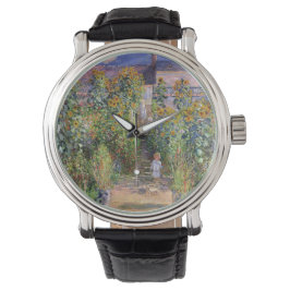 Reloj De Pulsera El jardín del artista por Claude Monet