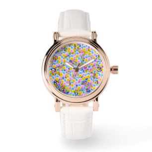 Reloj De Pulsera El jardín pintado: Daffodils multicolores