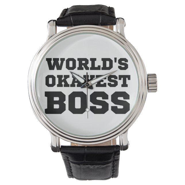 Reloj De Pulsera El jefe más Okayés del mundo (Anverso)