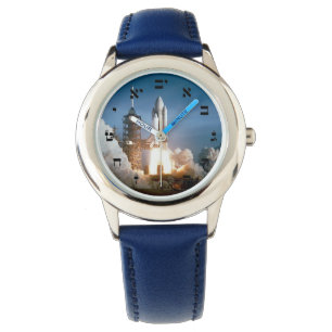 Reloj De Pulsera El lanzador espacial se levanta - Numeración hebre