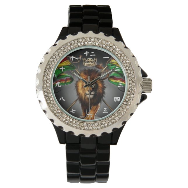 Reloj De Pulsera El león chino jamaiquino es King Watch (Anverso)