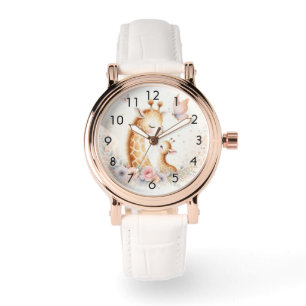 Reloj De Pulsera El libro de cuentos Woodland Babies Giraffe and Ba