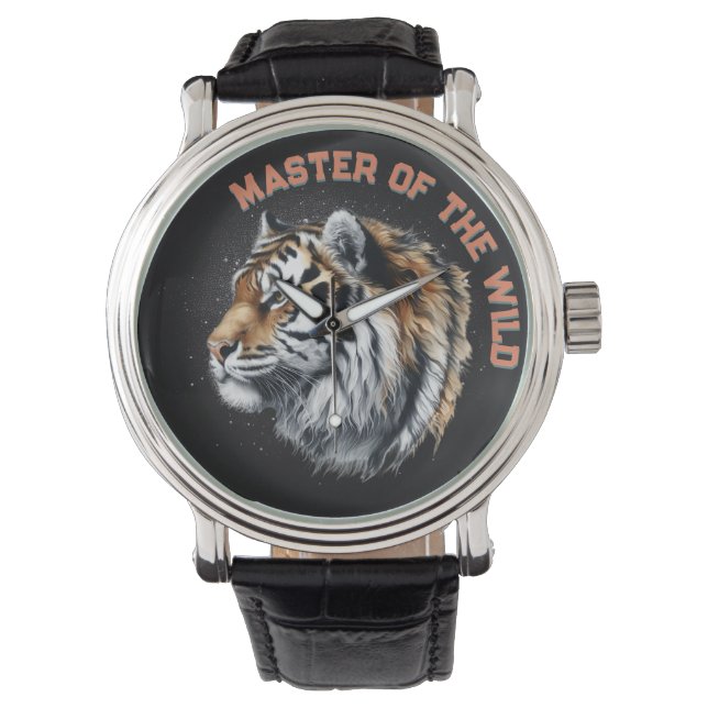 Reloj De Pulsera El maestro de los tigres de lo salvaje (Anverso)