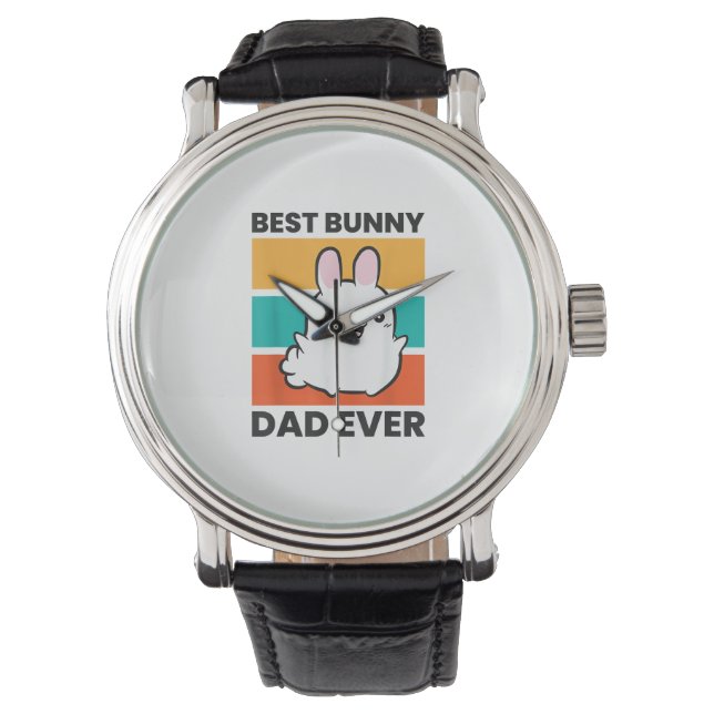 Reloj De Pulsera El mejor conejo de papá nunca conejo lindo conejo (Anverso)