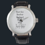 Reloj De Pulsera El mejor hombre hijo marido papá cita el texto del<br><div class="desc">diseño</div>