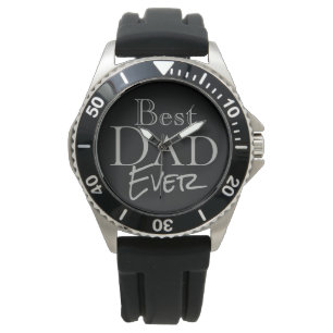 Reloj De Pulsera El mejor papá jamás Elegante Black Watch