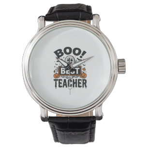 Reloj De Pulsera El Mejor Profesor Vintage Diseño de Halloween Boo