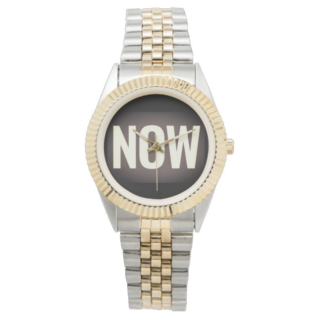 Reloj De Pulsera El momento es AHORA mirar (Anverso)