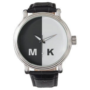 Reloj De Pulsera El monograma moderno de los hombres