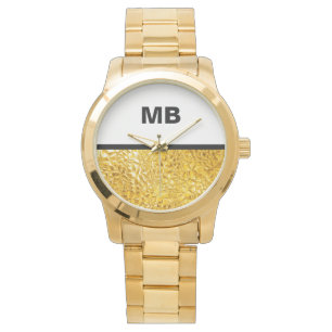 Reloj De Pulsera El monograma moderno de los hombres de negocios