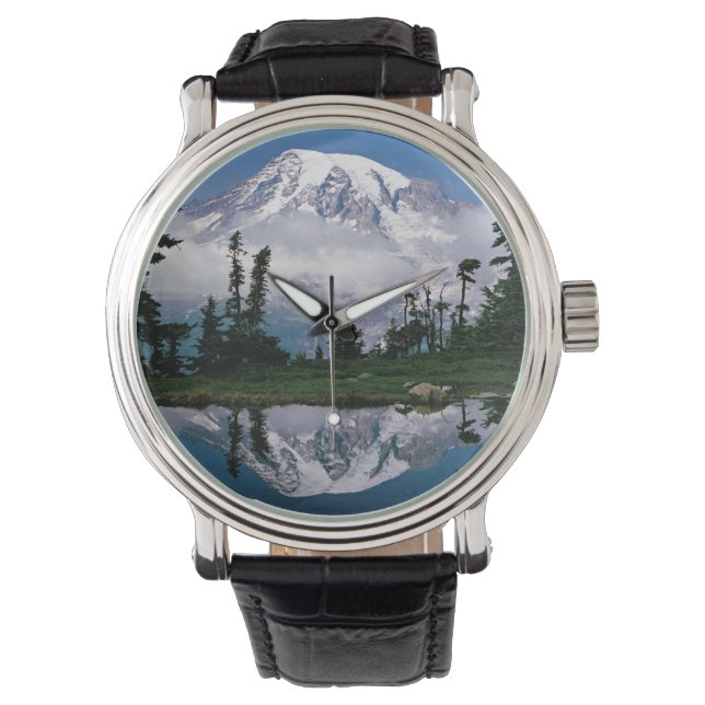 Reloj De Pulsera El monte Rainier se relega a una tarta de montaña (Anverso)