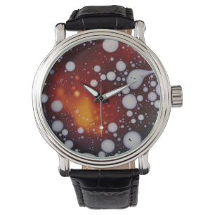 Reloj De Pulsera El nacimiento de las estrellas en un líquido abstr
