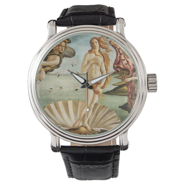 Reloj De Pulsera El nacimiento de Venus de Sandro Botticelli (1485) (Anverso)