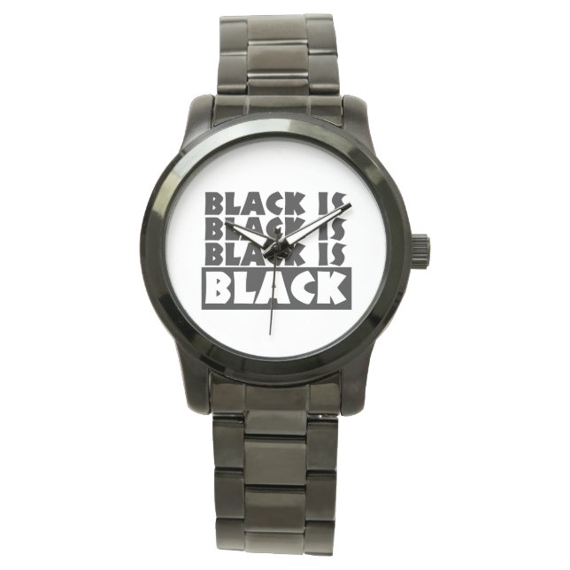 Reloj De Pulsera El negro es negro (Anverso)
