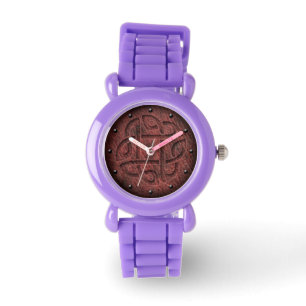 Reloj De Pulsera El nudo céltico grabó en relieve en el arte