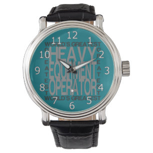 Reloj De Pulsera El operador pesado más grande del equipo de los