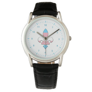 Reloj De Pulsera El orgullo transgénero fleur-de-lis Watch