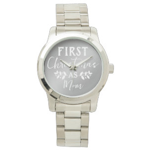 Reloj De Pulsera El oro moderno es la primera Navidad de las madres