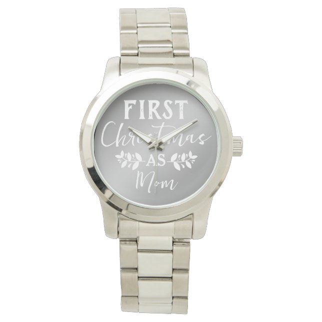 Reloj De Pulsera El oro moderno es la primera Navidad de las madres (Anverso)