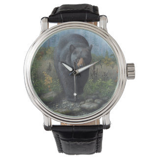 Reloj De Pulsera El oso negro de los hombres
