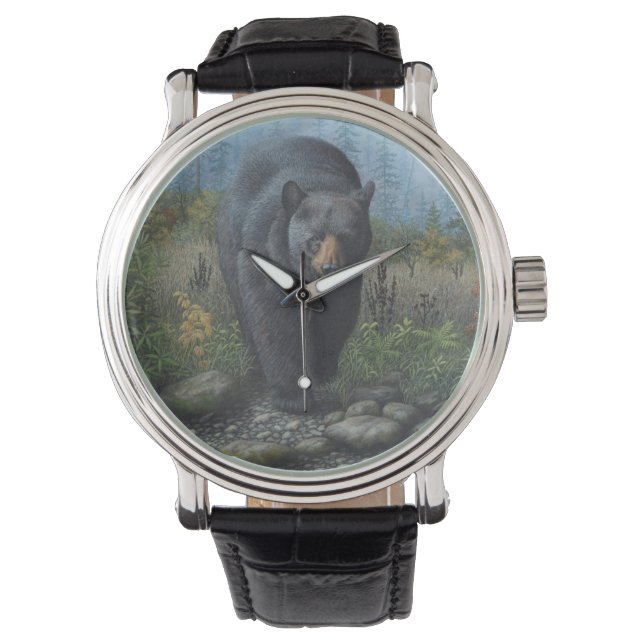 Reloj De Pulsera El oso negro de los hombres (Anverso)