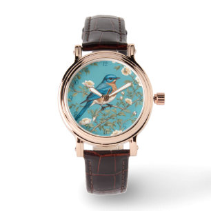 Reloj De Pulsera El pájaro azul William Morris inspiró a Turquois