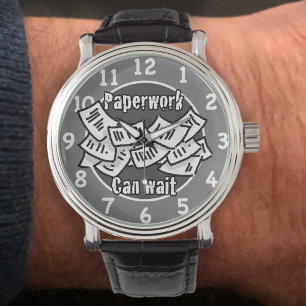 Reloj De Pulsera El Papel Puede Esperar. Contable