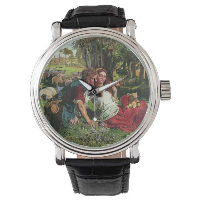 Reloj De Pulsera El Pastor y su Novia (por Holman Hunt) (Anverso)