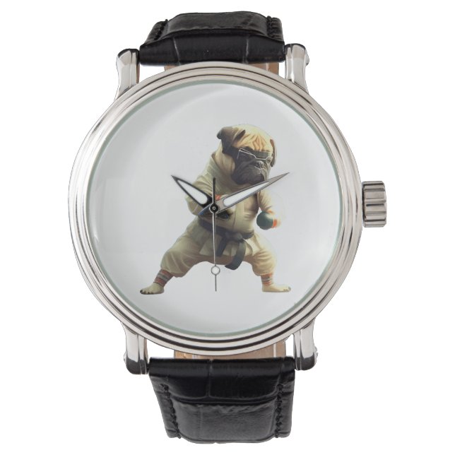 Reloj De Pulsera El perro sabe que Karate se transformó (Anverso)