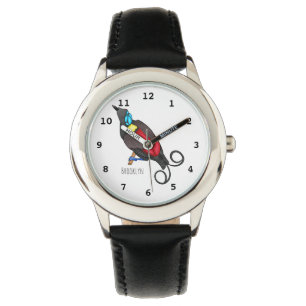 Reloj De Pulsera El personalizado de aves del paraíso de Wilson