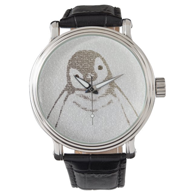 Reloj De Pulsera El pingüino intelectual (Anverso)