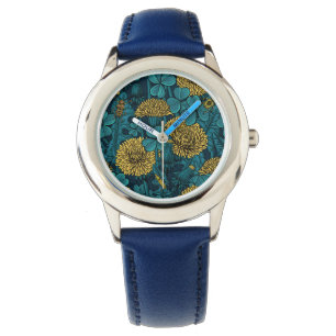 Reloj De Pulsera El prado en amarillo y azul