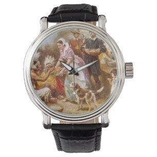Reloj De Pulsera El primer Día de Acción de Gracias 1621