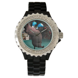 Reloj De Pulsera El ratón golpea a Hippo KO