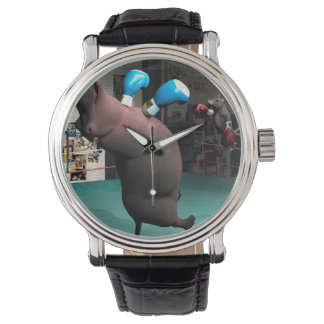 Reloj De Pulsera El ratón golpea a Hippo KO