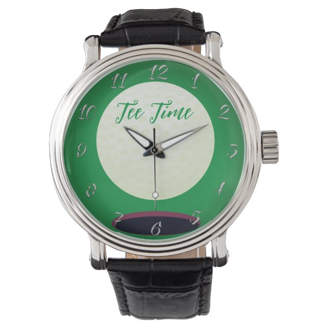Reloj De Pulsera El regalo de Tee Time Golfer (Anverso)