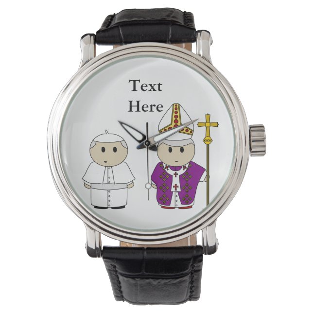 Reloj De Pulsera El regalo del Papa sacerdote curado personalizado (Anverso)