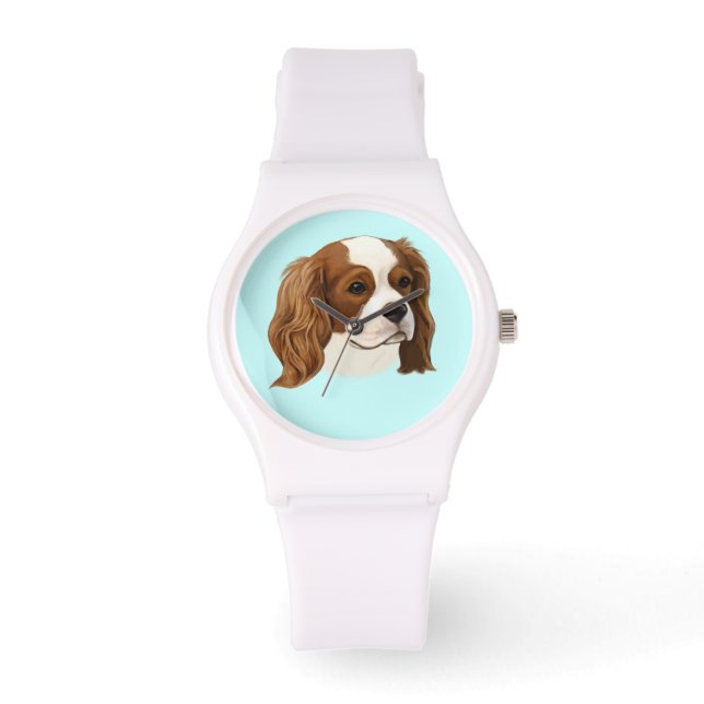 Reloj De Pulsera El rey Cavalier Charles Spaniel en retrato (Anverso)