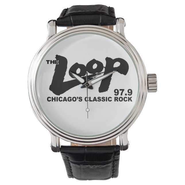 Reloj De Pulsera El rock clásico de la FM 97.9 Loop Chicago (Anverso)