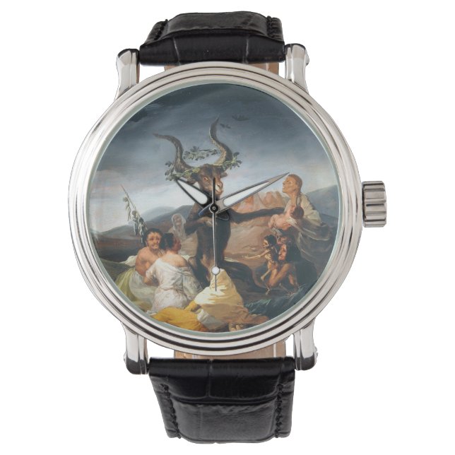 Reloj De Pulsera El Sabbath De Las Testigos Francisco Goya (Anverso)