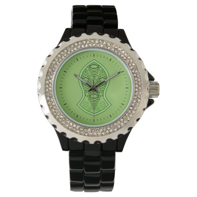 Reloj De Pulsera El Sandal Del Profeta (Verde) (Anverso)
